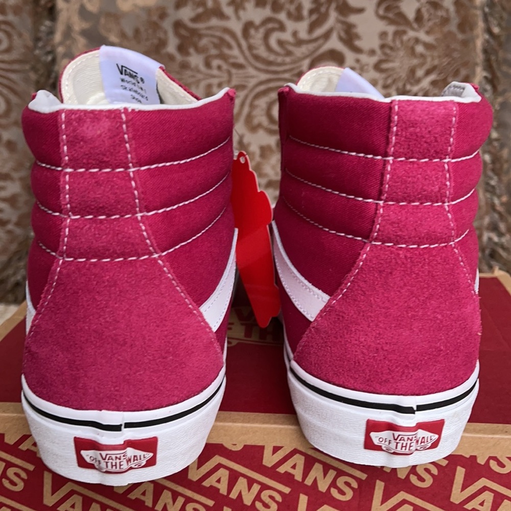 Vans Sk8-Hi Cerise/True White Men’s - Picture 14 of 16